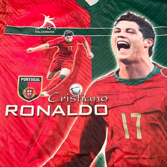 Kalciomania All Over Print Portuguese Portugal Cristiano Ronaldo Soccer Jersey - Picture 9 of 16